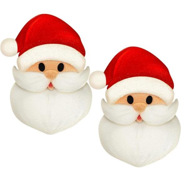 Christmas Porch Light Cover Christmas Decor Flexible Light Cover (Santa, 2 Pcs) - Picture 1 of 6